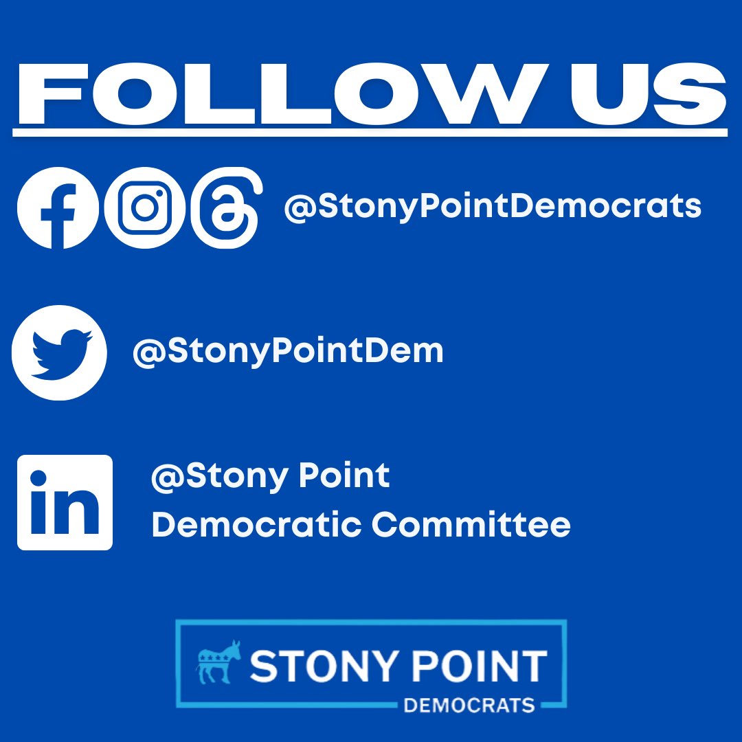 StonyPointDem's tweet image. The SPDC strives to be as transparent as possible, even as a political committee. To prove that we are more than just talk, we have set up social media accounts on almost every platform. 

If you have a chance, use the links below to check out our other pages!