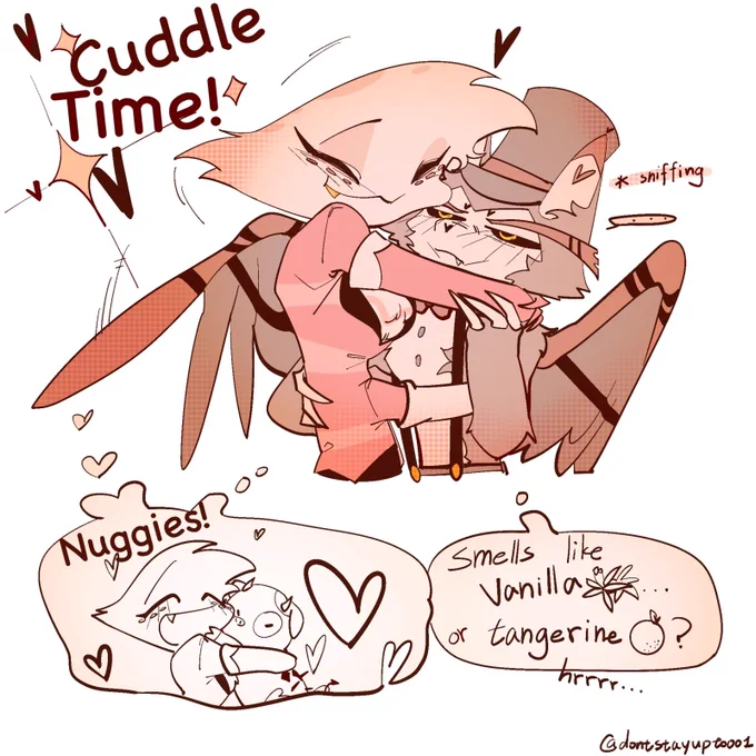 cuddle&lt;3333333

#HUSKERDUST 
#HazbinHotelFanart 