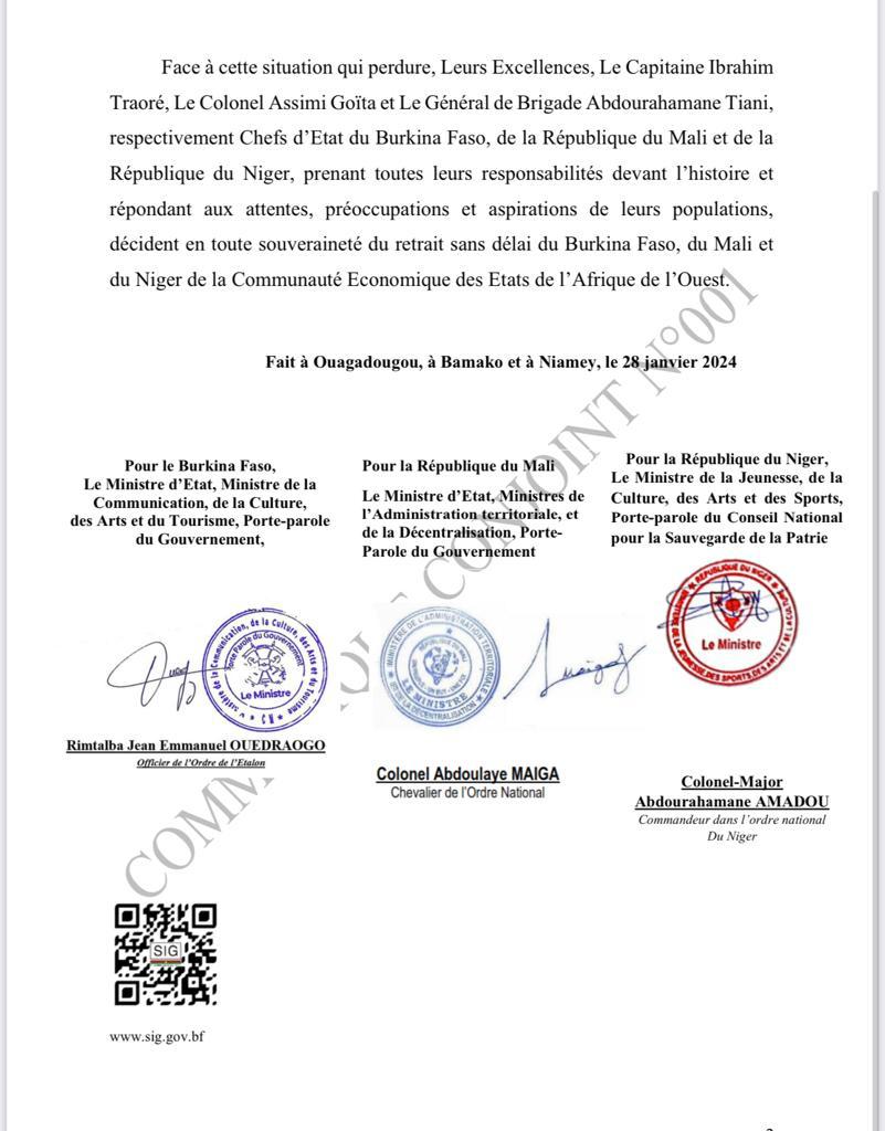 CEDEAO/AES. L'histoire de l'Afrique s'accélère dans le nouvel ordre géopolitique mondial. Le retrait du Mali, du Burkina et du Niger redessine une nouvelle carte politique de la sous région ouest africaine. Nouvelle page pour les peuples du LIPTAKO Gourma.