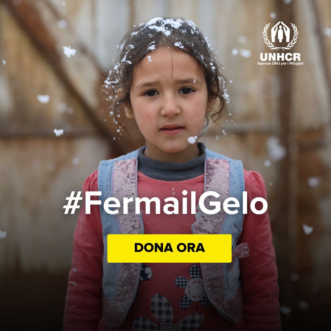 Unisciti alla campagna di UNHCR #fermailgelo per aiutare migliaia di famiglie di sfollati e rifugiati in fuga da conflitti e violenze che rischiano di non sopravvivere al freddo invernale. Ferma anche tu il gelo  dell’indifferenza! Dona subito
bit.ly/fermailgelo #UNHCR