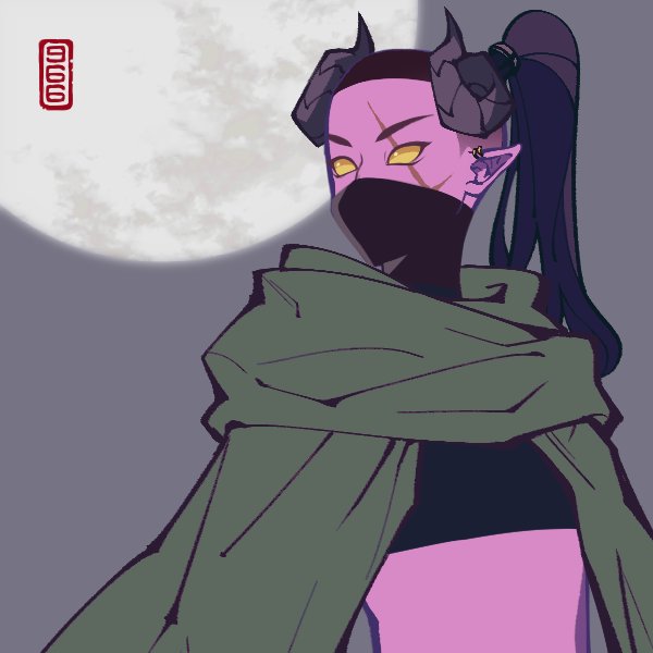 VoicelessWinter's tweet photo. @AiaAmare my tiefling rogue kha'alia!! escaped her country the day of her coronation to become empress and became a notorious assassin on the mainland - it would be a honor to have you draw her!! 🥹💜 https://t.co/qGw9LR1QaM