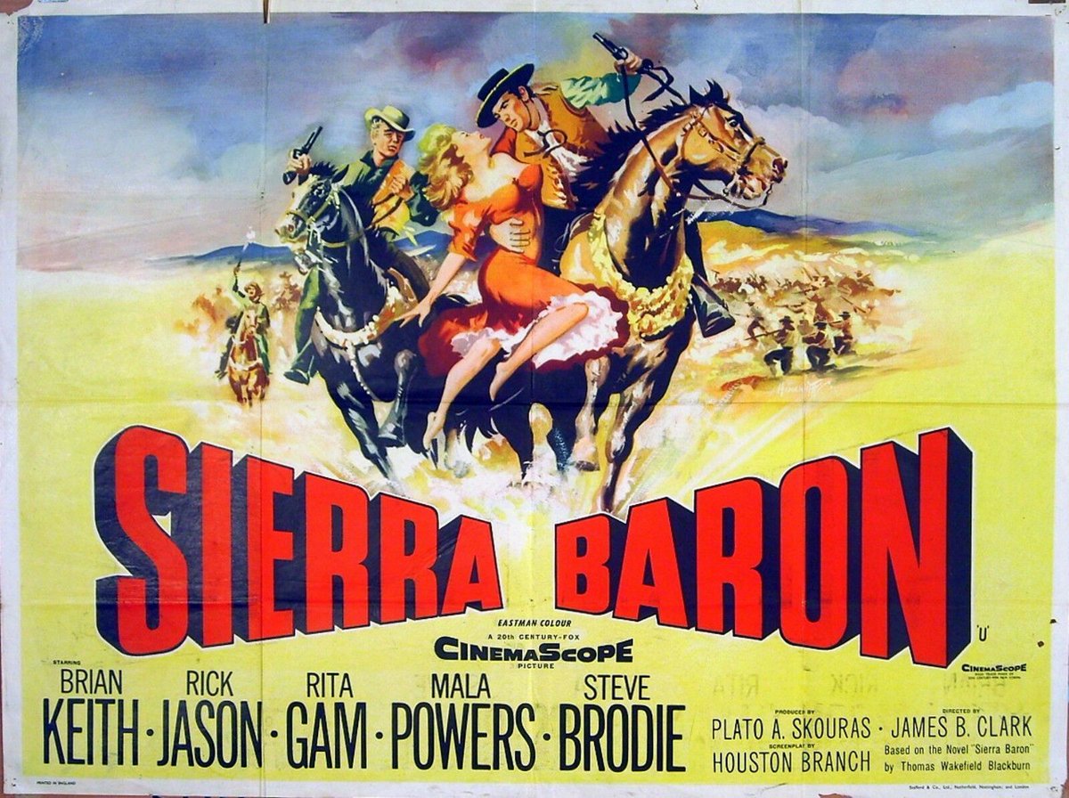 TalkingPicsTV's tweet photo. Crooked landowners and a rancher battle in SIERRA BARON (1958) 12:20pm #BrianKeith #RitaGam #RickJason Western drama #TPTVsubtitles https://t.co/u61gMyLLWN
