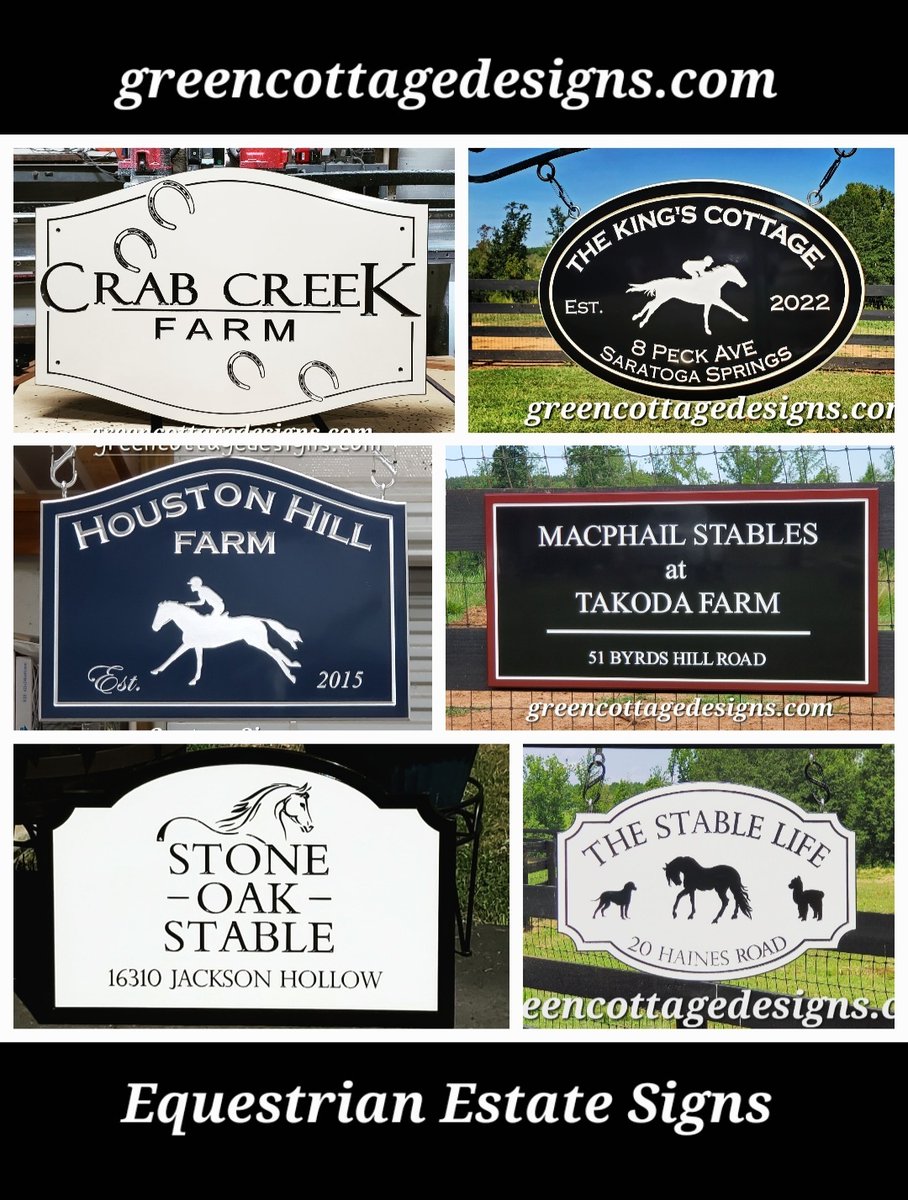 cottage_green's tweet image. Custom Signs by greencottagedesigns.com Solid PVC Carved Signage• Renderings Provided for Customer Approval• #greencottagedesigns #ArtSignWorks #signshop #PVCSigns #wayfinding #horsethemed #farmsigns