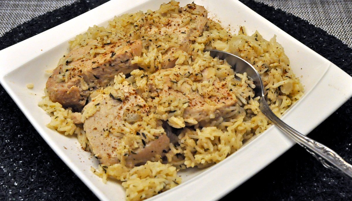 Instant Pot Pork Chops & Rice, love doing chops in the I/P - they are so tender! #instantpot #porkchop #porkchops #rice #cookingfortwo #wintercooking thymeforcookingblog.com/2022/01/pork-c…