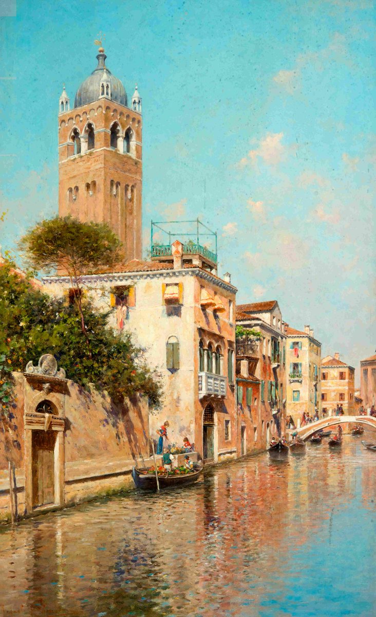 Rio Santa Fosca (#Venice) by Rafael Senet y Perez CCMAG Collection As we move slowly towards Spring many people are starting to think about holidays and #travel. Do you have plans to travel this year? Where will you be going? Venice perhaps? #onlineartexchange