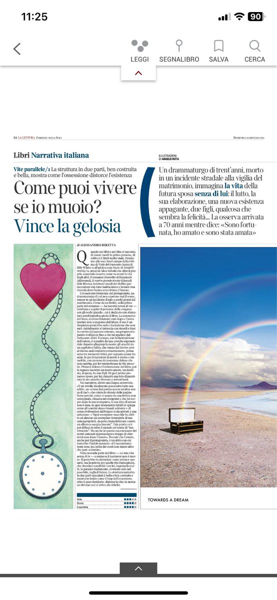 Doppia recensione oggi su @La_Lettura @Einaudieditore Il nostro grande niente