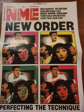 NME OTD 1989: Original New Order poster and a revisited Joy Division interview from 1978 Pic @poppypie1