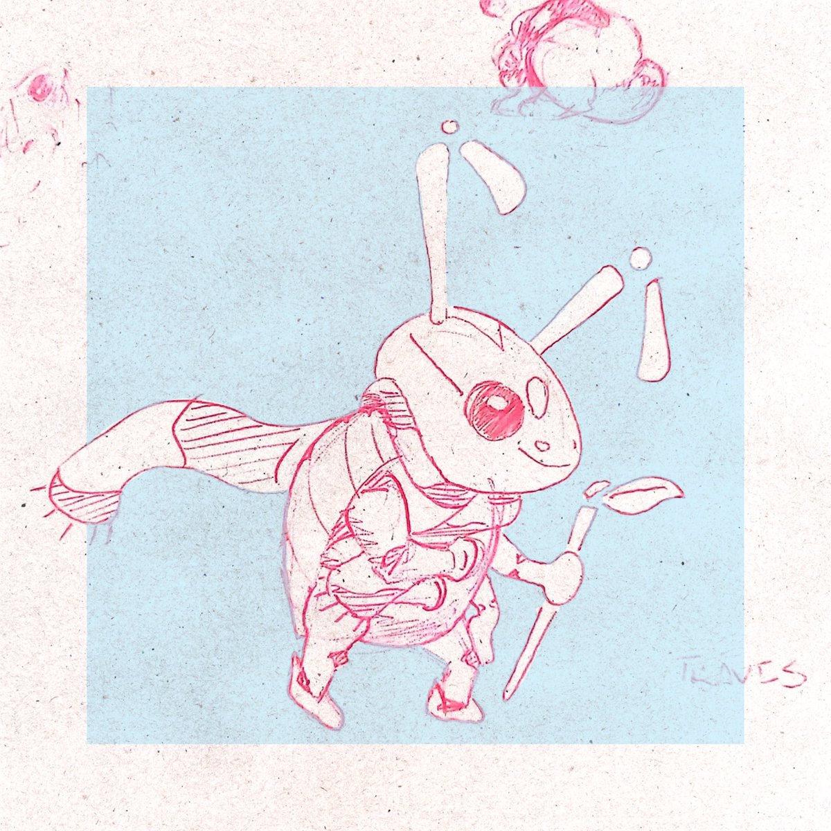 akbeeegle's tweet photo. Ant for a request from a reel ๐
Bit more beetle than I meant to but he is here. My coworker named him Travis :)
#antcharacter #travis https://t.co/w8JsVnLtnJ