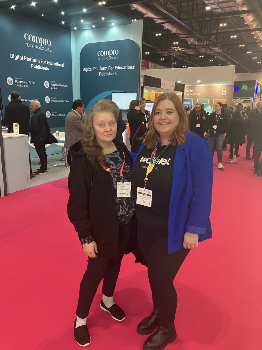Had the pleasure of meeting @Amy_Wakelet  in person  at #Bett2024  - connecting beyond the digital realm! ✨ Amazing conversations and shared visions. Here's to the power of real-world connections in the age of technology! 🌐
#WakeletWave @wakelet 💙