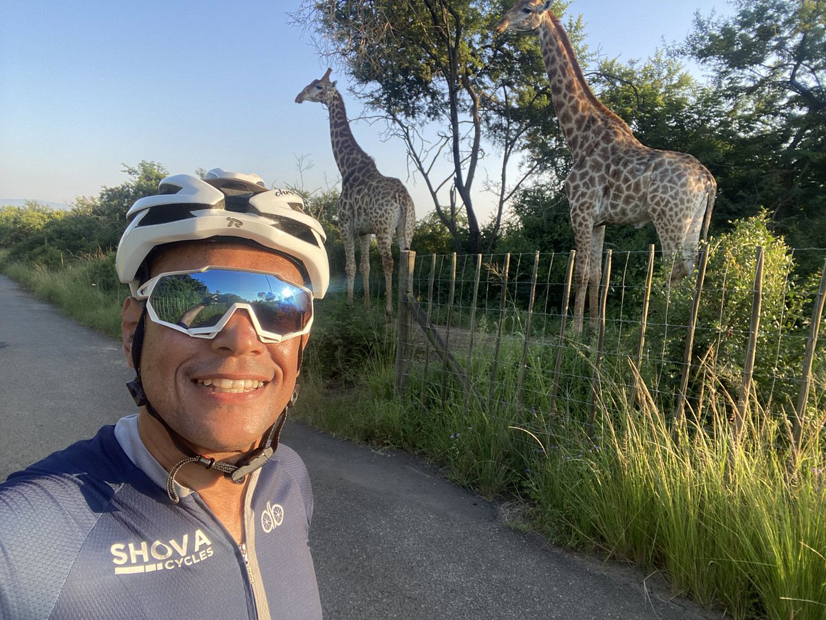 I’m fortunate to have the Bisley Nature Reserve close to my house. These beautiful giraffes 🦒 made my ride worthwhile