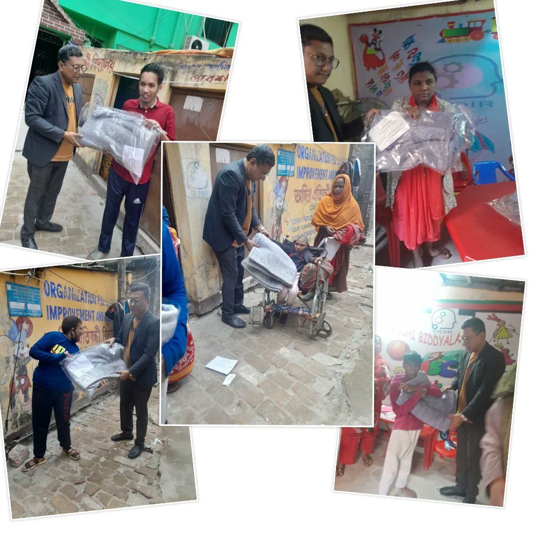 ShakilMonon's tweet photo. Today winter clothes (blankets) were distributed to some students with disabilities of অদির প্রতিবন্ধী বিদ্যালয়  #ODIR_Protibondhi_Biddyaloy. For: Hon'ble Prime Minister's gift.  In collaboration with: Sub-committee on Relief and Social Welfare, BAL. 
#ODIR_BD #GivingTuesday https://t.co/VcdyJwqXJ5
