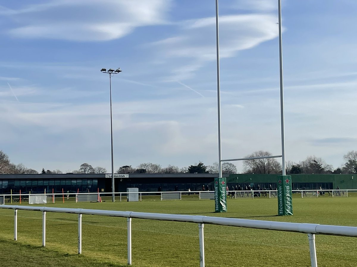 Sunny day at the Hazelwood this morning <a href="/LondonIrishARFC/">London Irish ARFC</a>