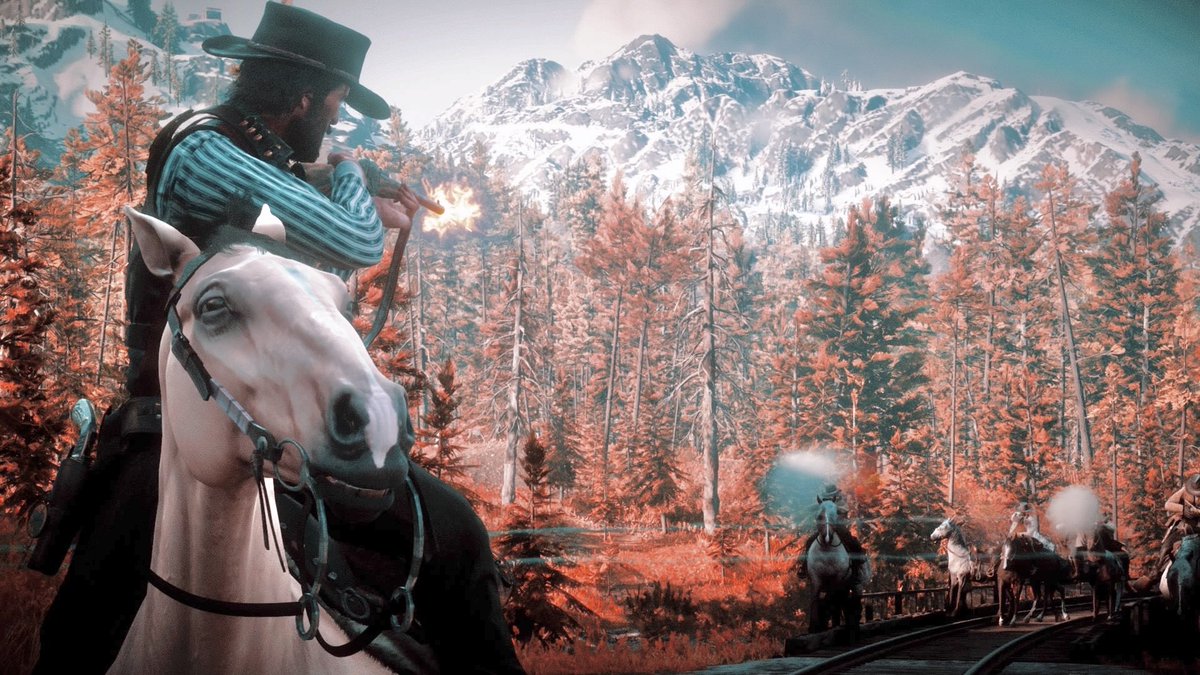 R1CHIE pics #RedDeadRedemption #RDR2 #RedDeadRedemption2 #RockstarEditor #RockstarGames #Gaming #PS4 #Playstation4 #Screenshot #JohnMarston #R1CHIE #Horse #wildWest #Snapmatic