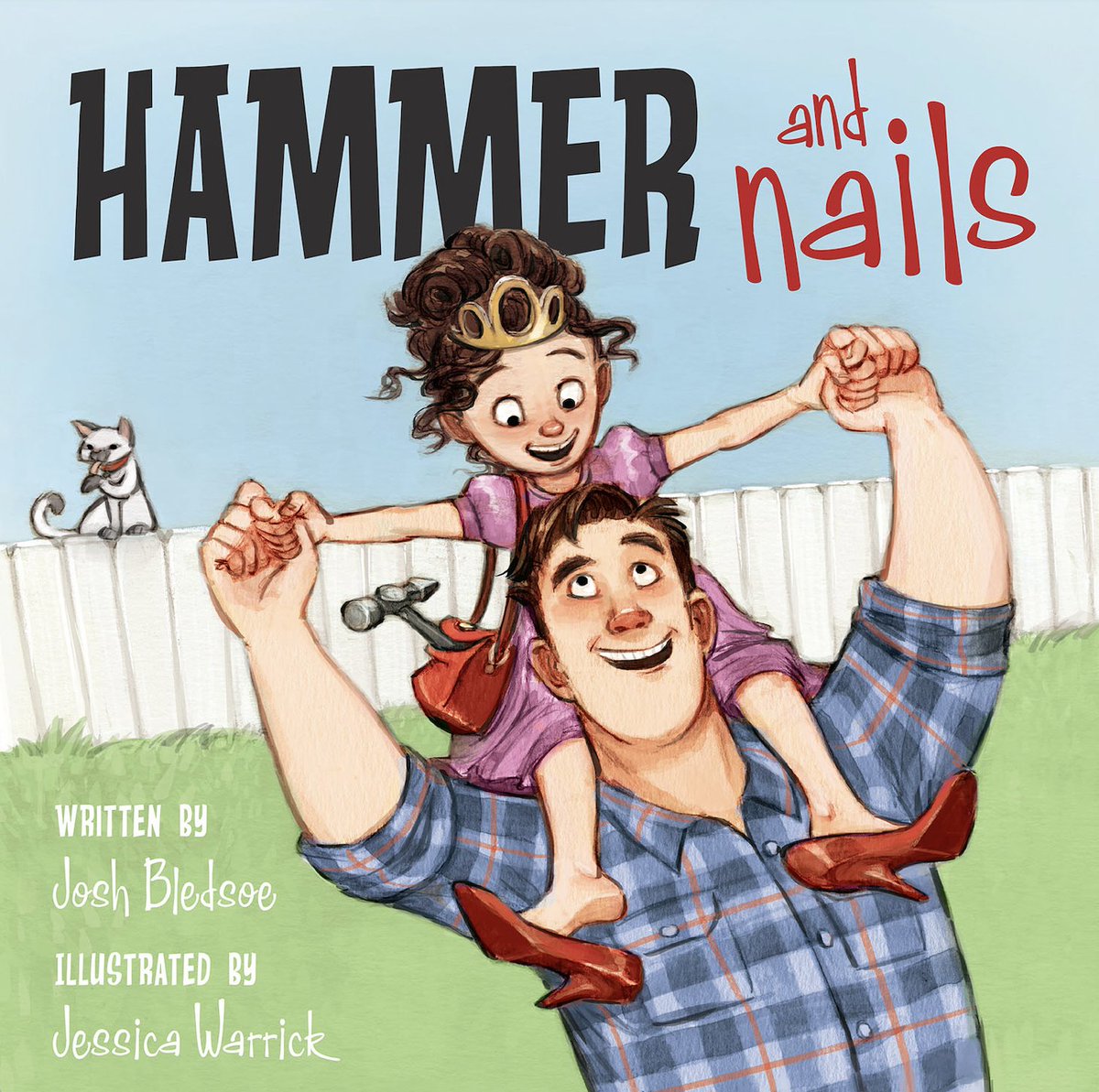 Today is #nationalfenceday! Daddy teaches a reluctant Darcy how to fix a fence. But can Daddy master fingernail painting just like Darcy mastered hammering nails? Find out in Hammer and Nails: flashlightpress.com/hammer-and-nai… @IPGbooknews @JPBledsoe @Jessica_Warrick #kidlit #parenting