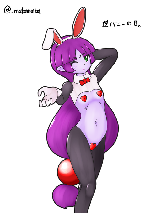 逆バニーの日と聞いたので、
リプで募集したうちの子ミロクで描いてみました! 