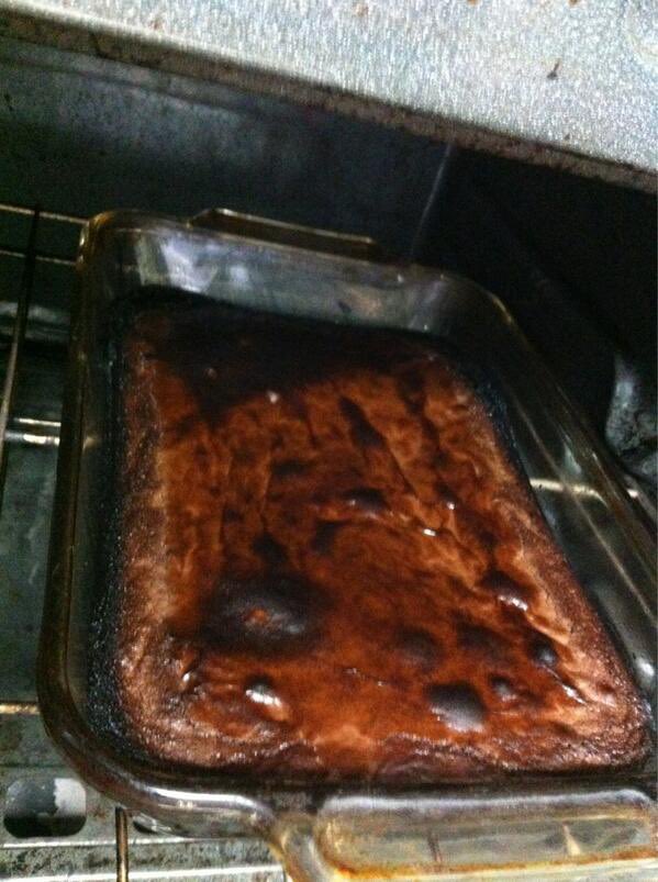 hice un brownie pero creo q me pasé