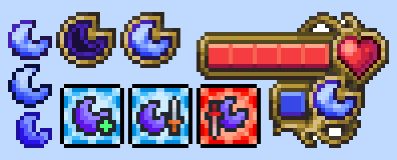 SLavik_2468's tweet photo. Something I did because why not.
Bored of Mana Stars? You can now have Mana Moons!
#terraria #pixelart https://t.co/HjvTAlIWLv