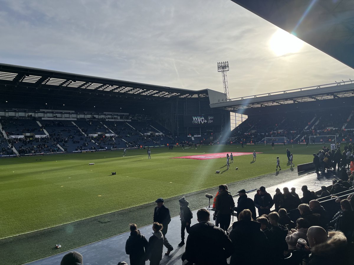 In my seat very early today ⁦@WBA⁩. This is special. #wba