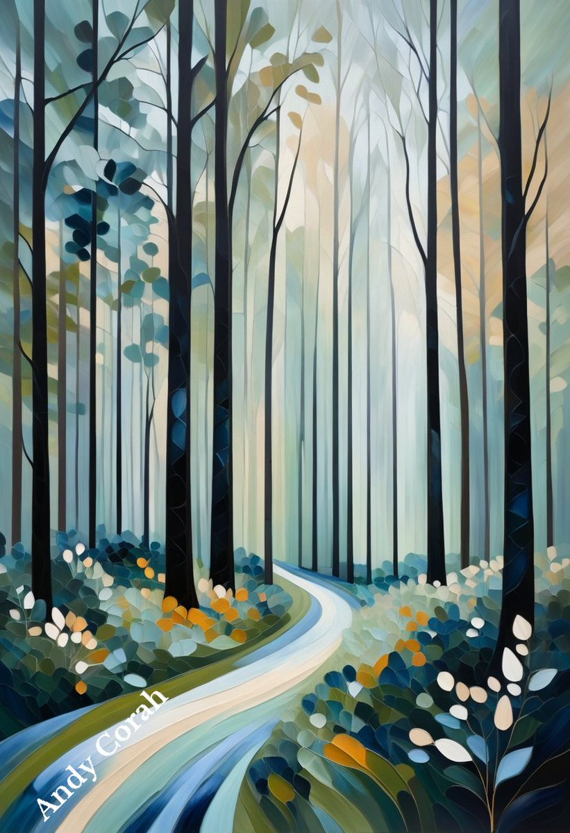 andy_corah's tweet photo. 🌳✨ Embark on an #abstract journey through the #heart of a #tranquil #forest glade. My #AIart weaves sweeping strokes and subtle hues, inviting you into the serene embrace of #natures beauty. #AbstractJourney #ForestSerenity #art #Painting #beautiful #aiartcommunity https://t.co/zIYfSUC80w