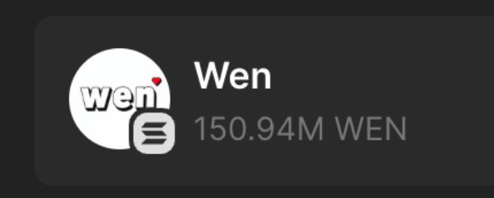 Looks_Rekt's tweet image. Giving away 10M $WEN ♥️

Drop your $SOL addy, follow &amp;amp; RT 🎁

~ 24 hours only ⏰