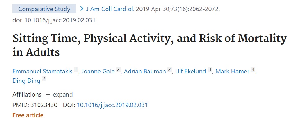SaulNutri's tweet photo. 🏋️¿LA ACTIVIDAD FÍSICA COMPENSA EL RIESGO DE ESTAR SENTADO?

🚀Pues sí.

🔎Estar sentado se asocia con mayor mortalidad cardiovascular y por todas las causas solo en aquellos grupos que no realizan actividad física moderada o vigorosa <150 min/semana

Fuente: https://t.co/w5vgVU104a