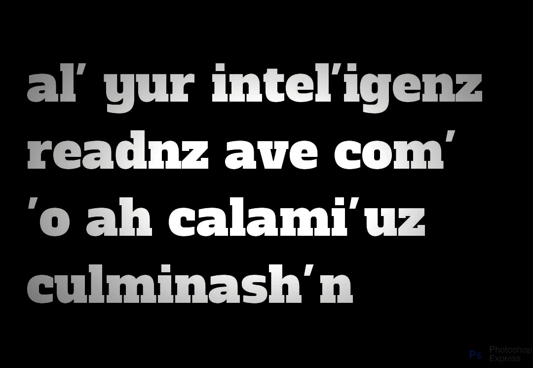 ..[miz]readnz. [miz]tranzlashnz.  [miz]interpretashnz. [miz]characterahzashnz. [miz]reprezentashnz. [miz]calculashnz. 

deh only wan am guilty ov iz [mizzz]direcshun. Stanley. 

[Chucklez]

..etc.etc.etc. [miz'ez]

An' al' in time foh glob'l viewn.

#London