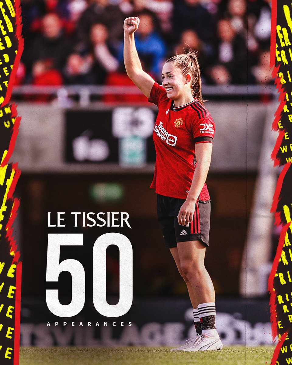 First 50 games ✅ Many come to come 🔜 A milestone moment for @MayaLeTissier this afternoon! 🙌 #MUWomen