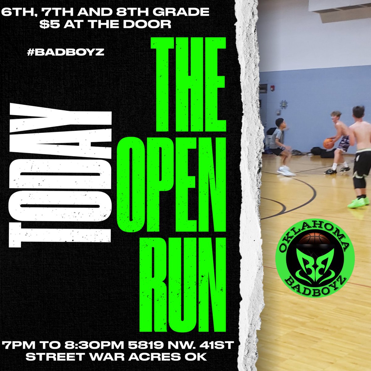 Let's get some good competition going today.  Be there! Don't miss out