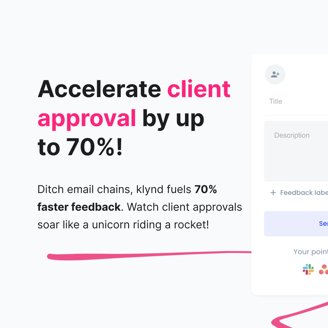 klynd8's tweet photo. 🚀 Accelerate client approval by up to 70% with klynd's visual feedback tool!
annotate effortlessly. Start your 30-day free
trial now! https://t.co/UjQzZQQRXY

#management #digitalagency #webdesign #softwaredevelopment #projectmanagement https://t.co/KjWmiWb3tX