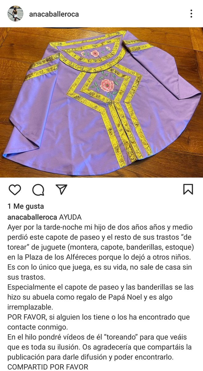leti_ortiz's tweet photo. 🚨🚨🚨 AYUDA 🚨🚨🚨
Este es el niño que perdió ayer sus tratos de torear en Badajoz, seguro que os acordáis del vídeo... Ojalá las redes sociales sirvan para que vuelva a disfrutar con sus trastos y a hacernos disfrutar a todos!!! RT https://t.co/l7Zt39Xe3l