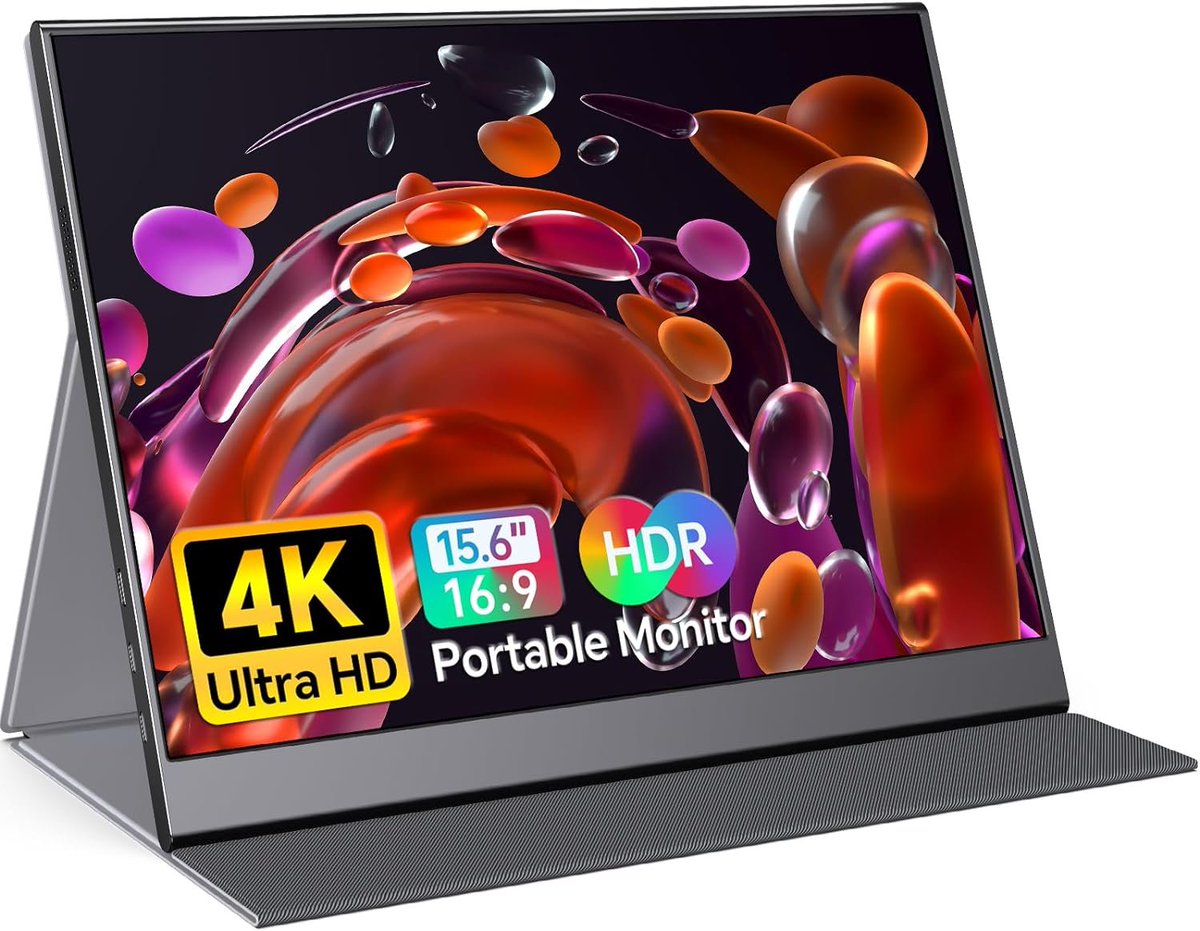 CheerfulBazaar1's tweet image. amzn.to/3Sjgrb3
#ForHelp True 4K #Portable #Monitor - 15.6inch UHD 3840×2160 100% sRGB USB-C #HDMI #External Second #Monitor #Portable IPS #Screen #Computer Display with #Speakers for #Laptop #MacBook #Switch #PS5/4 #Xbox