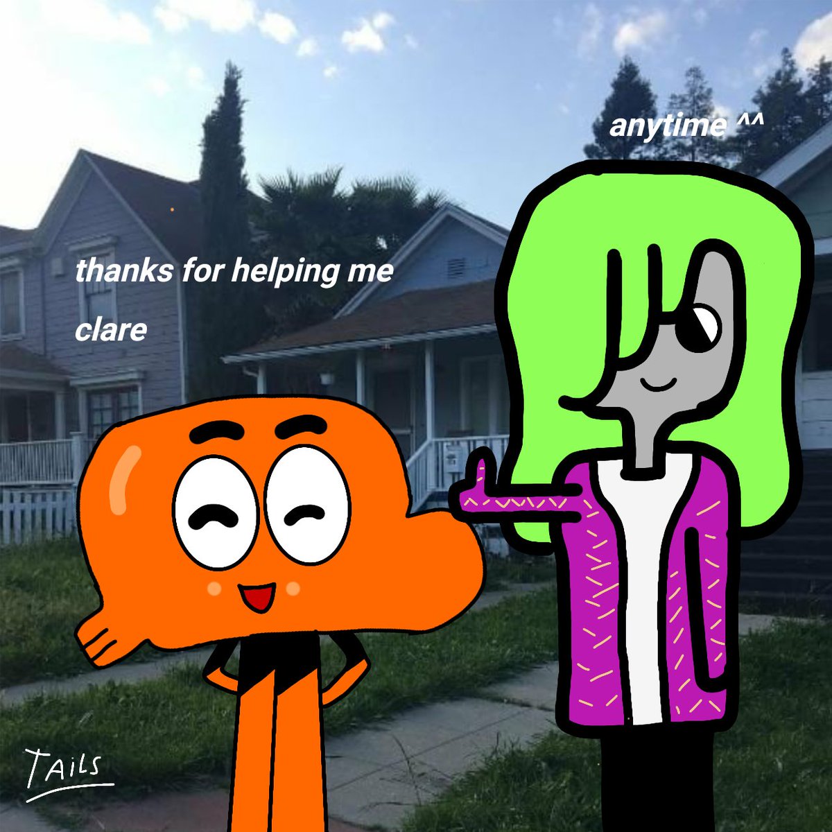 tails_fanarts's tweet photo. Part : 3 and finale

Note , this is my final drawing on my phone bc tommorow i had to go to school since my break is ending , my dad is gonna toke away my phone and my pc too but i think i will be back in saturday or sunday , so i hope u understand 

#clarecooper #darwin https://t.co/RDhd9j9vvP