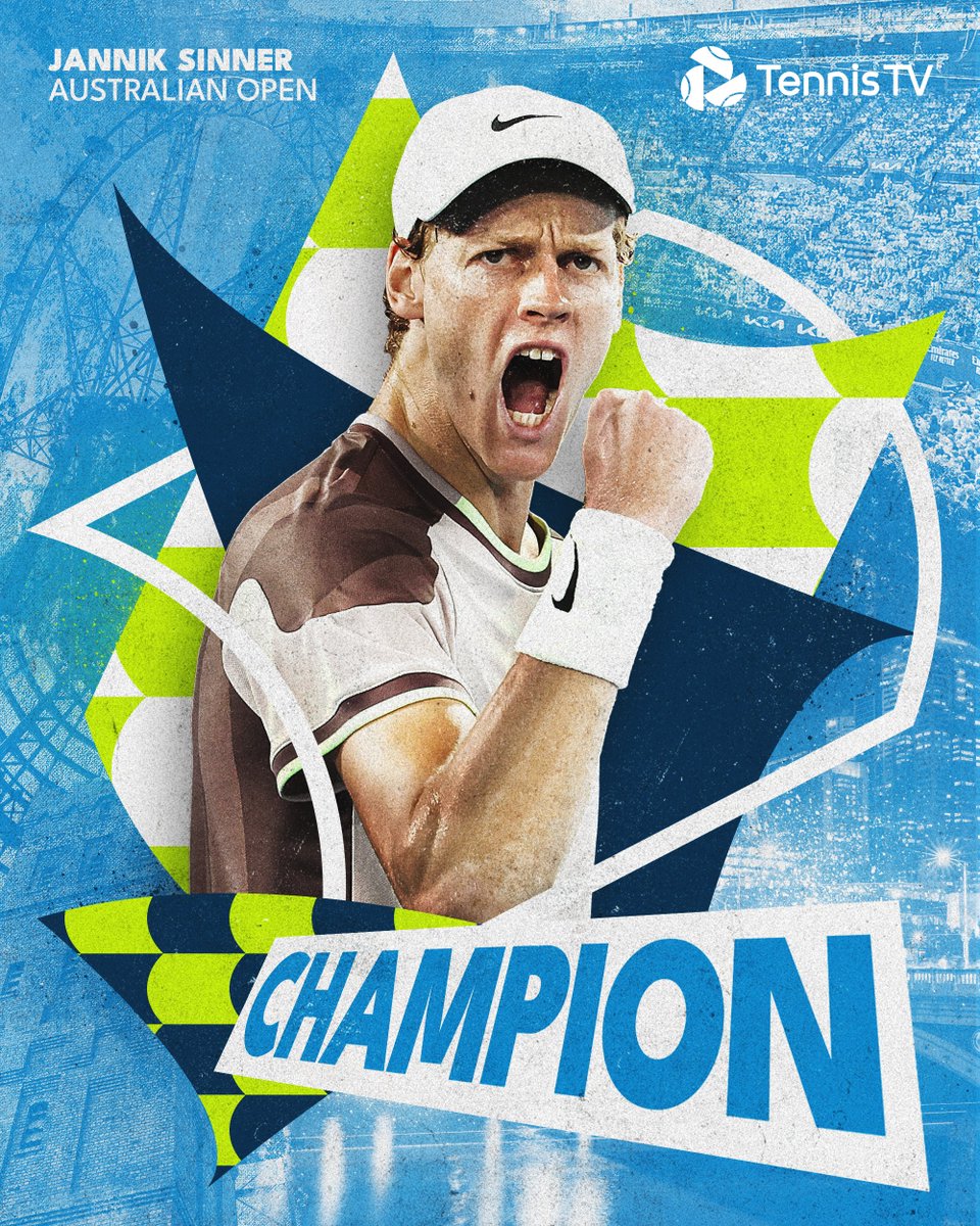 JANNIK SINNER, YOU ARE A GRAND SLAM CHAMPION 🏆 @janniksin #AusOpen