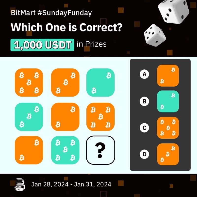 BitMartExchange's tweet photo. Can you find the correct answer? Crack the code for a shot at sharing 1,000 USDT!🤑

1️⃣ Follow us
2️⃣ Quote Rt with your answer &amp; @ 3 friends
3️⃣ Fill: https://t.co/z6nGQUai4R

$BTC #Bitcoin #giveaway