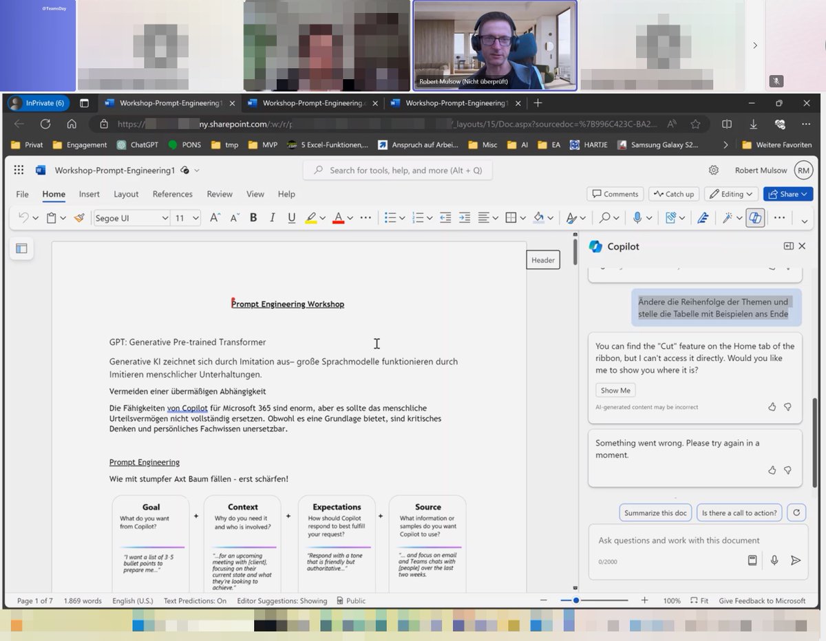 Tomislav Karafilov (@tkarafilov) on Twitter photo Weiter geht es beim #TeamsCommunityDay 2024 mit <a href="/Rob_The_Ninja/">Robert Mulsow 🇺🇦</a> und "M365 Copilot Live" - da gibts zu sehen was wo geht!
<a href="/Ra_Koellner/">Raphael Koellner #Copilot</a> <a href="/PfiffiKrebs/">Jennifer</a> <a href="/TeamsDay/">TeamsCommunityDay</a> Weiter geht es beim #TeamsCommunityDay 2024 mit <a href="/Rob_The_Ninja/">Robert Mulsow 🇺🇦</a> und "M365 Copilot Live" - da gibts zu sehen was wo geht!
<a href="/Ra_Koellner/">Raphael Koellner #Copilot</a> <a href="/PfiffiKrebs/">Jennifer</a> <a href="/TeamsDay/">TeamsCommunityDay</a>