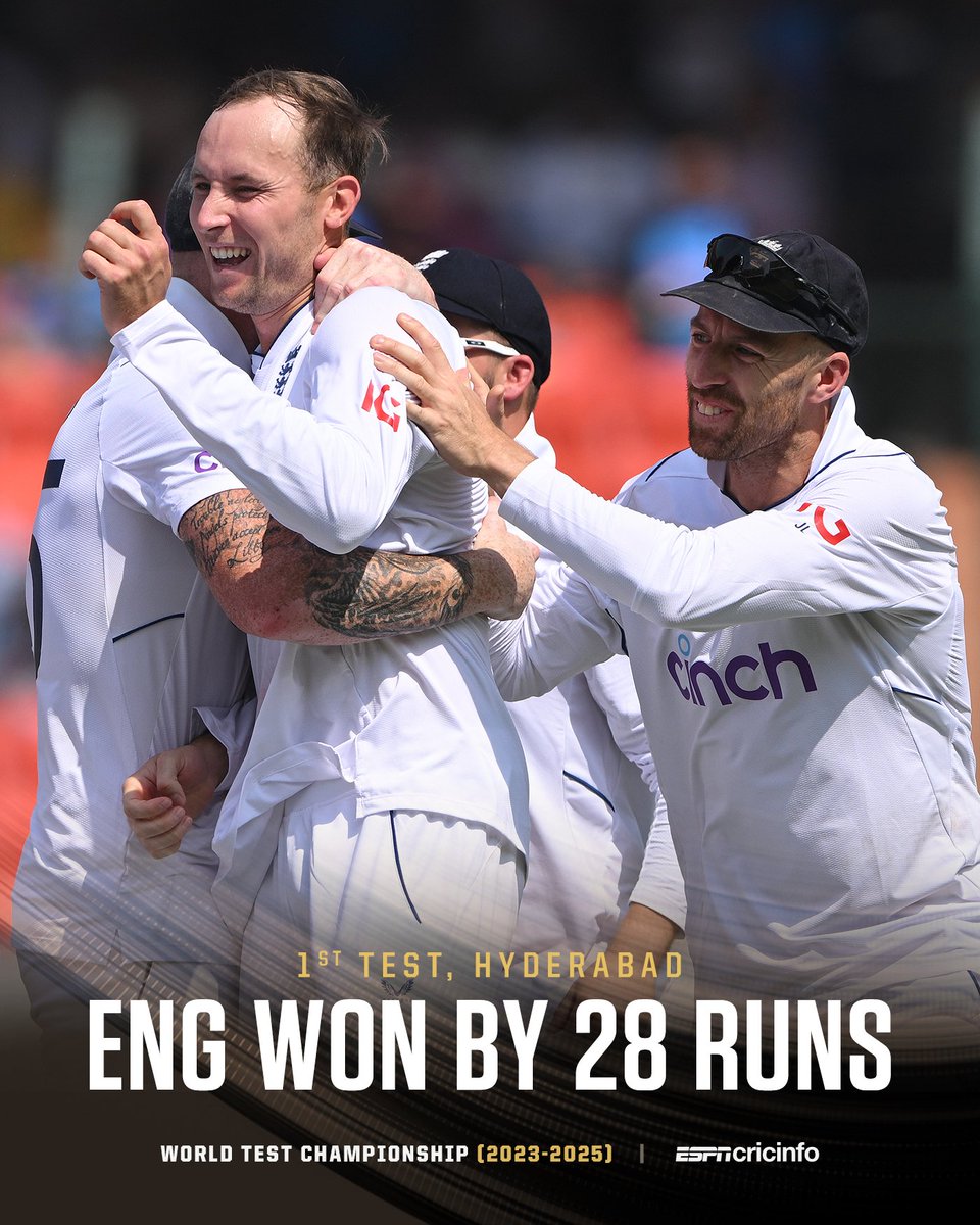 ENGLAND SEAL AN UNBELIEVABLE TURNAROUND WIN IN HYDERABAD!

WHAT A TEST MATCH! #INDvENG