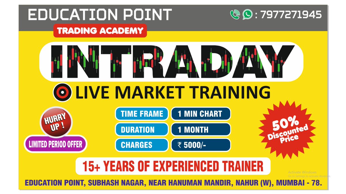IntradayCallss's tweet photo. FRESH BATCH STARTS FROM 2nd February @ 9am.

#intradaytrading #intraday #options #nifty #BankNiftyOptions https://t.co/OSfZy3o34y