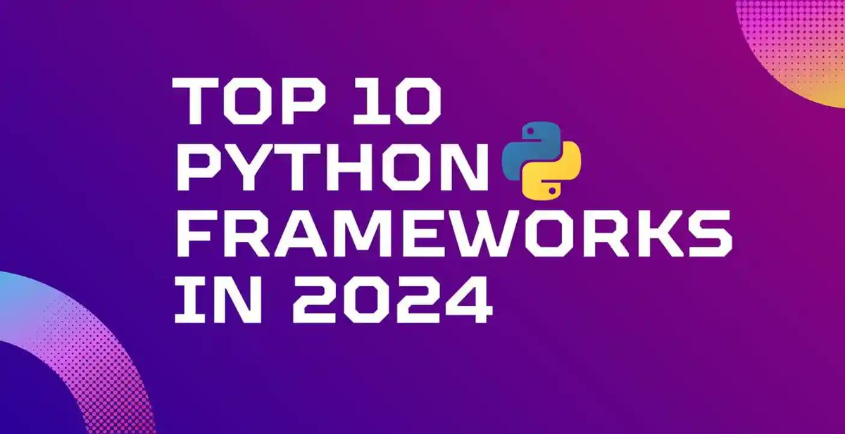 weekly_wakeup's tweet image. Top 10 Python Frameworks for Web Development in 2024
weeklywakeup.com/blog/top-10-py… Chek this link for more update
#pythonprogramming #pythonframework #Python