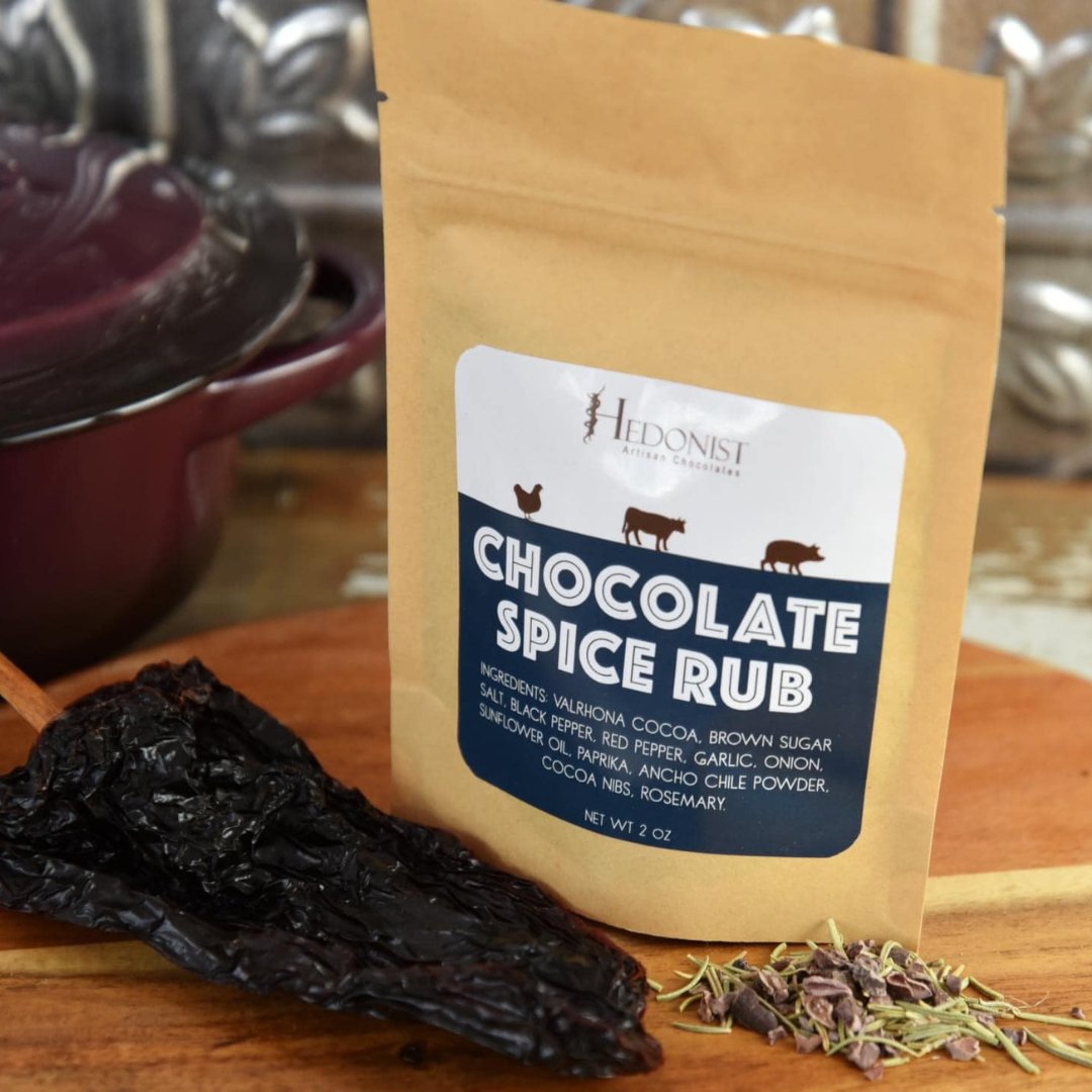 HedonistChoco's tweet image. Try our Chocolate Spice Rub to add some spice to your home cooking! Made with premium cocoa powder and spices and lightly seasoned with ancho chile powder, you are sure to add some heat to your winter dishes. 

hedonistchocolates.com/shop/chocolate…

#chocolatelover #spicerub #southwedge #roc