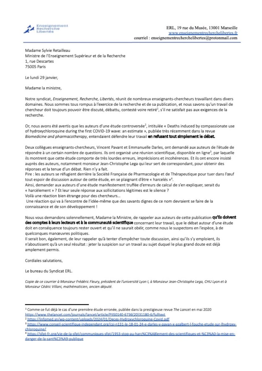 CaptainMedical's tweet photo. Le Ministère de l'Enseignement Supérieur et de la Recherche sommé d’exiger des explications aux auteurs de l étude frauduleuse Lega &amp; al relayé par Molibobard et les médias complices https://t.co/OqqIAxjPQh