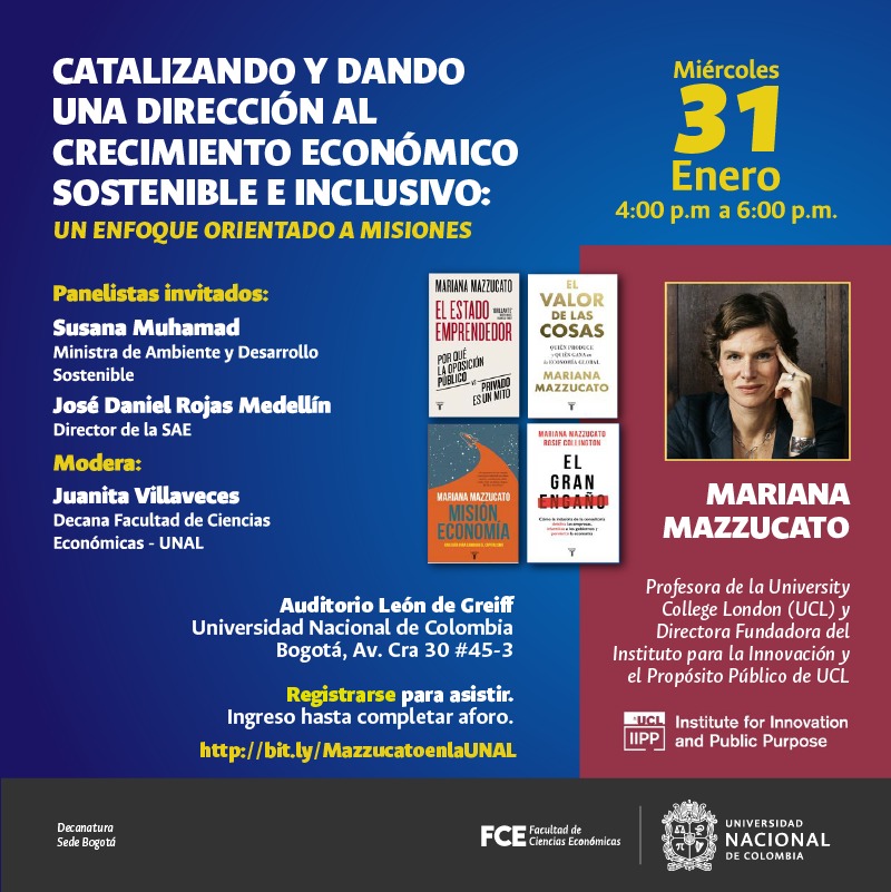 In my lecture <a href="/UNALOficial/">Universidad Nacional de Colombia</a>, #Colombia’s National University, I will discuss why tackling climate change requires a new relationship between government &amp; business.

Wed Jan 31st | 16:00 Colombian time | In-person | Register ➡️ bit.ly/3tNJLy5