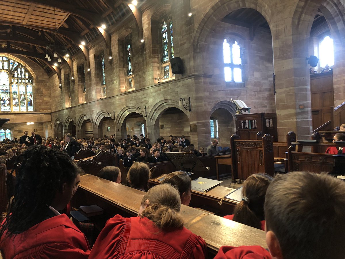 A lovely service this morning at Sedbergh School. Thanks to Rev Sweeting who always makes us feel welcome! #IrishBlessing #Choir #BiscuitsAhoy #Courage #RobesMakeUsFeelLikeWeAreAtHogwarts