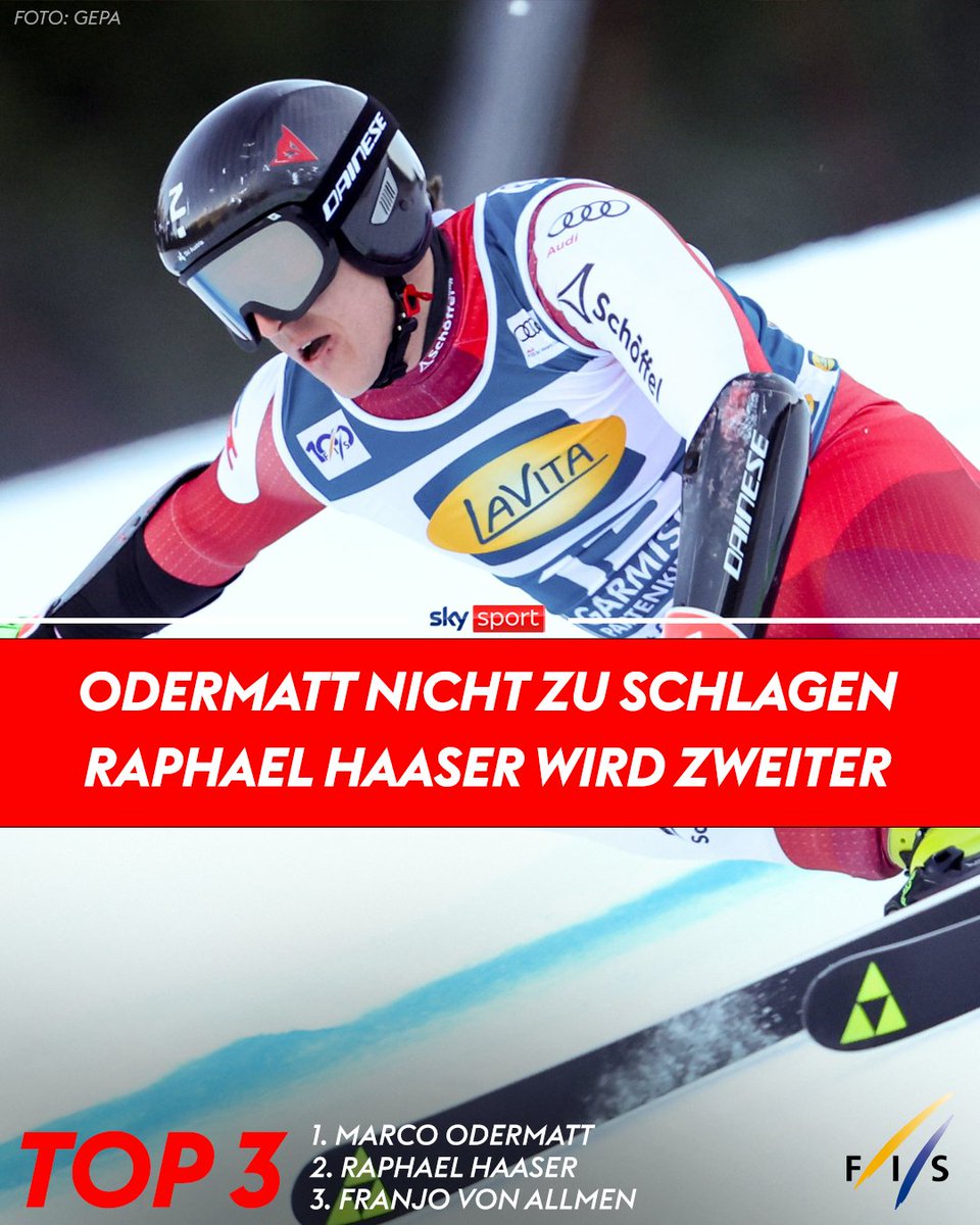 SkySportAustria's tweet photo. Marco #Odermatt gewinnt den Super-G in #Garmisch! Raphael #Haaser wird mit 30 Hundertstel Rückstand Zweiter! Mit Vincent #Kriechmayr auf Platz 4 und Stefan #Babinsky auf Platz 8 finden sich zwei weitere ÖSV-Läufer in den Top-10 wieder.
https://t.co/9BjPSB6jKX https://t.co/cwCN5N7w40