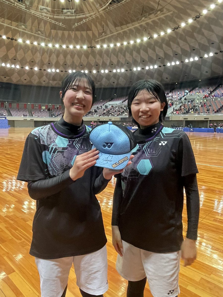 ST_Tamuken's tweet photo. ／フォロー＆RTで
本日優勝した前田・中谷（須磨学園高校）選手のサイン入りオリジナルキャップが1名様に当たる
2/4(日)〆
＼

応募方法
1️⃣@ST_Tamuken をフォロー
2️⃣この投稿をRT

#ソフトテニス https://t.co/Ev4qEFt6E1