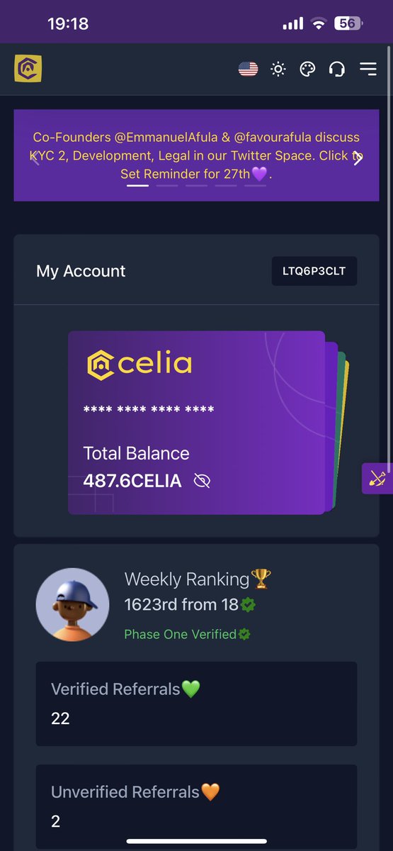 <a href="/Celia_Finance/">Celia</a> 💜 heart

celia.finance/register?refer…