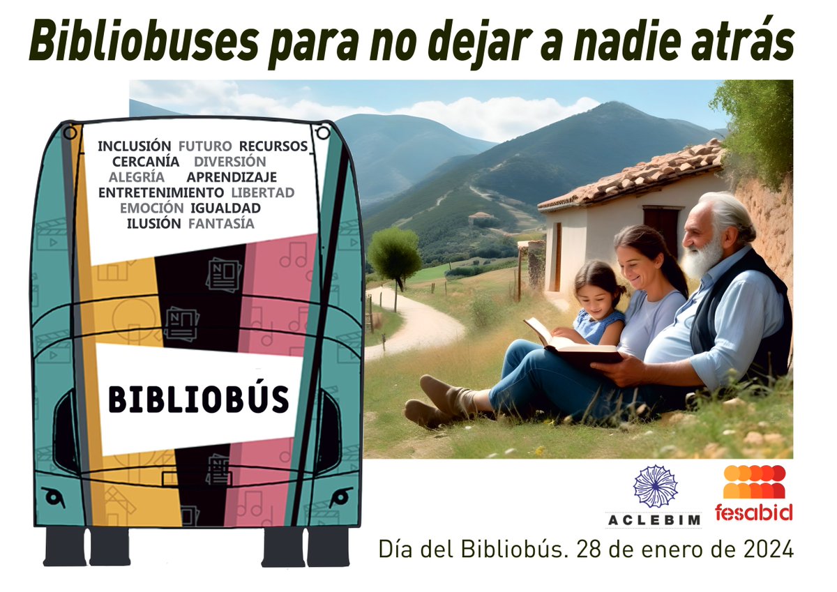 Hoy es el #diadelbibliobus 
Nos súmanos a este reconocimiento para 𝙫𝙞𝙨𝙞𝙗𝙞𝙡𝙞𝙯𝙖𝙧, 𝙖𝙥𝙤𝙮𝙖𝙧 𝙮 𝙙𝙚𝙨𝙩𝙖𝙘𝙖𝙧 𝙡𝙖 𝙞𝙢𝙥𝙧𝙚𝙨𝙘𝙞𝙣𝙙𝙞𝙗𝙡𝙚 𝙡𝙖𝙗𝙤𝙧 𝙡𝙡𝙚𝙫𝙖𝙙𝙖 𝙖 𝙘𝙖𝙗𝙤 𝙥𝙤𝙧 𝙡𝙤𝙨 𝙥𝙧𝙤𝙛𝙚𝙨𝙞𝙤𝙣𝙖𝙡𝙚𝙨 𝙙𝙚 𝙡𝙤𝙨 𝙗𝙞𝙗𝙡𝙞𝙤𝙗𝙪𝙨𝙚𝙨.