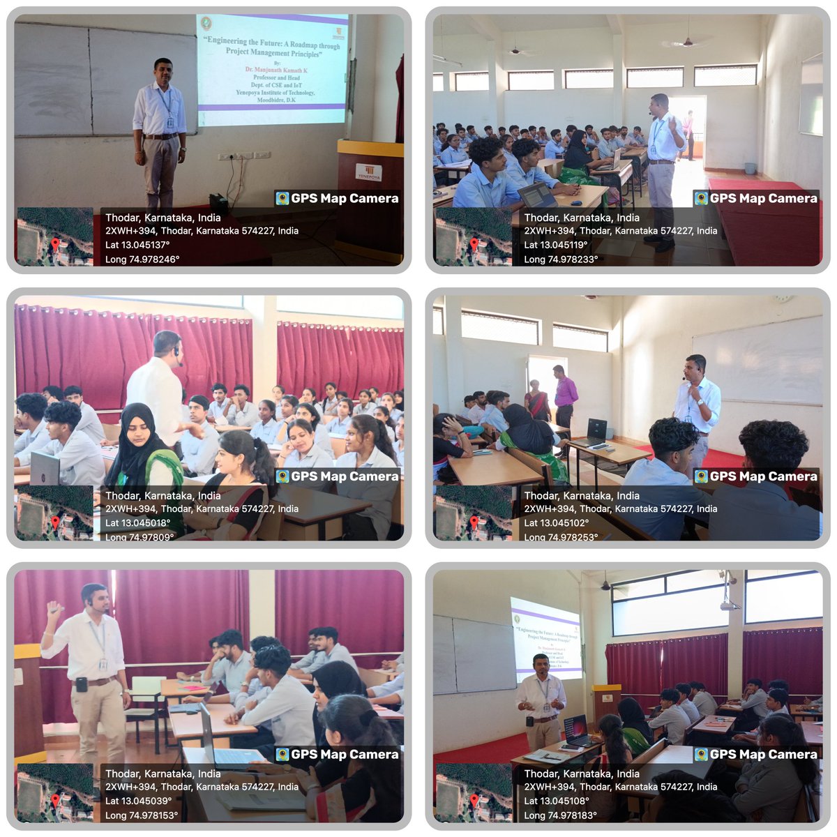 Yen_Institute's tweet photo. First year Engineering Students Association(FYESA) organized a Technical talk "Engineering the Future: A Roadmap through Project Management Principles” on 10/01/2024 at Seminar Hall, YIT, for first year CSE students. https://t.co/mQDMYsqF4b
