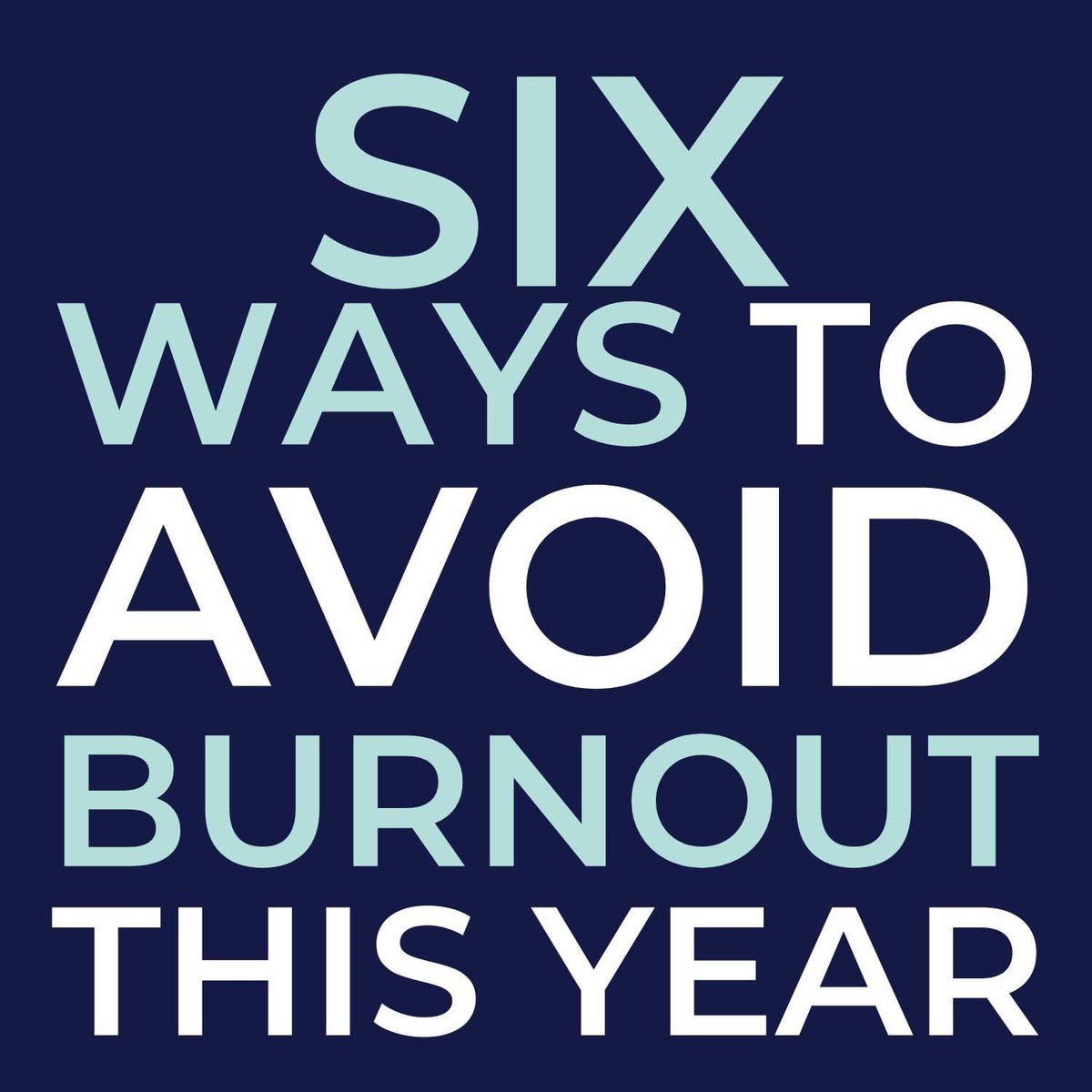 TeamoryOfficial's tweet photo. 6 ways to avoid #burnout this year: a thread https://t.co/RRG49tKQSi