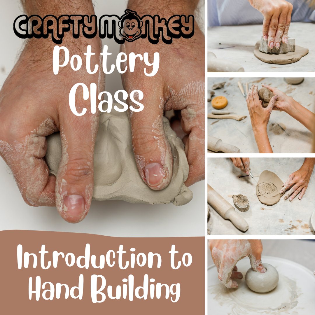 MyCraftyMonkey's tweet image. Fancy reaping the therapeutic benefits of getting your hands on clay but don’t know where to start? We have the perfect class for you.
 #potterystudio #ceramics #clay #potterypainting  #paintyourownpottery #stneots #cambs #cambridgeshire #creativeactivities #huntingdonshire