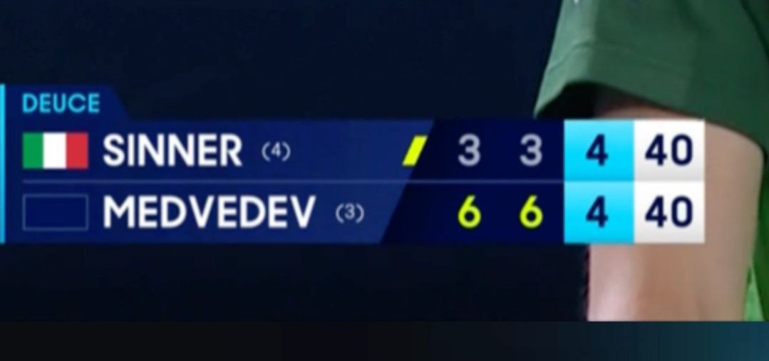 Jannik Sinner won this match And this match was a Grand Slam Final
